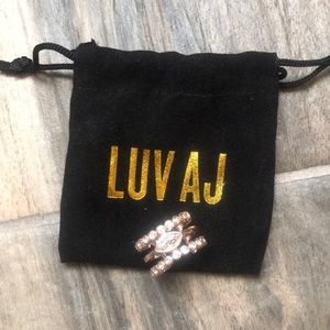 LUV AJ Rose gold ring